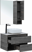 Комплект мебели для ванной STWORKI Карлстад 75 425242 подвесной Дуб рошелье-2