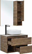 Комплект мебели для ванной STWORKI Карлстад 75 425264 подвесной Дуб рустикальный-2