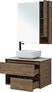 Комплект мебели для ванной STWORKI Карлстад 75 425264 подвесной Дуб рустикальный-5