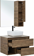Комплект мебели для ванной STWORKI Карлстад 75 425318 подвесной Дуб рустикальный-5