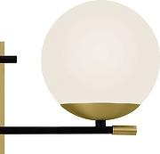 Настенный светильник Maytoni Modern Nostalgia MOD048WL-02G Белый Золото Черный матовый-1