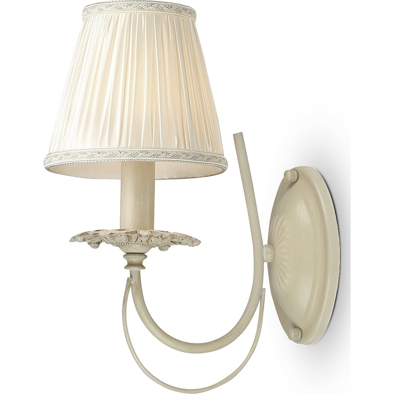 Настенный светильник Maytoni Elegant Olivia ARM326-01-W Кремовый Слоновая кость цена и фото