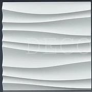 Гипсовая 3Д панель DecoStyl Волная двойная 050(2) 50x50 см