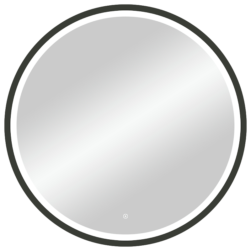 Зеркало Континент Style D 800 ЗЛП2254 с подсветкой Черное с сенсорным выключателем