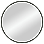Зеркало Континент Style D 800 ЗЛП2254 с подсветкой Черное с сенсорным выключателем