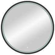 Зеркало Континент Style D 800 ЗЛП2254 с подсветкой Черное с сенсорным выключателем-1