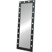 Зеркало Континент 600х1750 ЗГП45 гримерное с подсветкой Черное с механическим выключателем-3