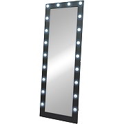 Зеркало Континент 600х1750 ЗГП45 гримерное с подсветкой Черное с механическим выключателем-4