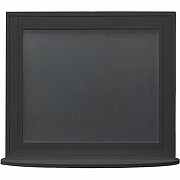 Зеркало Континент 800х700 ЗГП43 гримерное с подсветкой Черное с механическим выключателем-8
