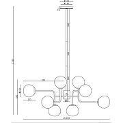 Люстра Maytoni Modern Erich MOD221-PL-12-N Белая Никель-2