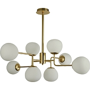 Люстра Maytoni Modern Erich MOD221-PL-08-G Белая Латунь