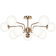 Люстра Maytoni Modern Erich MOD221PL-10G Белая Латунь