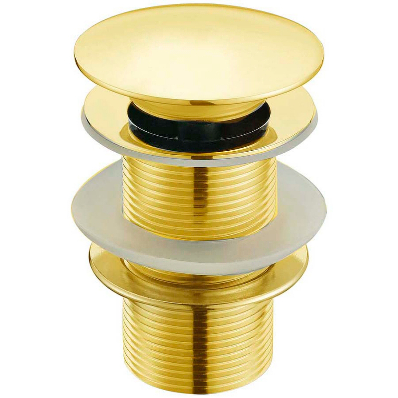 Донный клапан SantiLine SL-108 click-clack Золото донный клапан santiline sl 110 click clack бронза