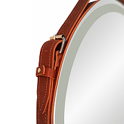 Зеркало Континент Millenium Brown D 500 ЗЛП95 с подсветкой с сенсорным выключателем на ремне из натуральной кожи-4
