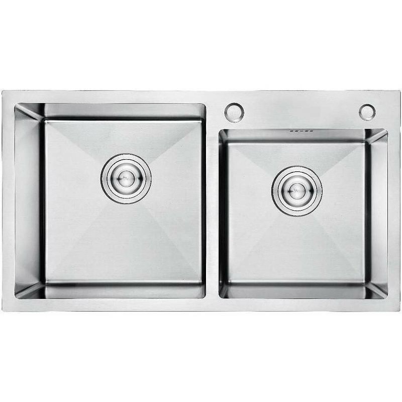 Кухонная мойка Aflorn Premium 78 AF97843-D Сатин мойка для кухни врезная с крылом ukinox 78 8x48 8 см глубина чаши 17 см нержавеющая сталь цвет серый