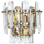 Настенный светильник Divinare Bellatrix 3510/17 AP-2 Прозрачный Латунь