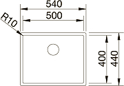 Кухонная мойка Blanco Claron 500-U 523386 Нержавеющая сталь Durinox-3