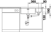 Кухонная мойка Blanco Andano 500/180-U 522991 Нержавеющая сталь с зеркальной полировкой-3