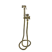 Гигиенический душ с запорным вентилем Bronze de Luxe Royal 10235 Бронза-1