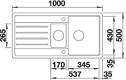 Кухонная мойка Blanco Legra 6 S 522207 Антрацит-2