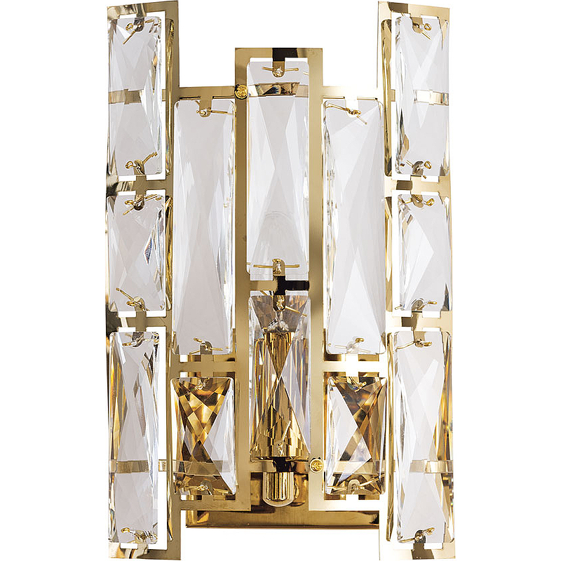 Настенный светильник Divinare Medea 1684/01 AP-1 Прозрачный Золото настенный светильник divinare amelie 6003 01 ap 1 прозрачный золото