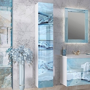 Зеркало Marka One Glass 60x80 У73245 с подсветкой Blue marble-3