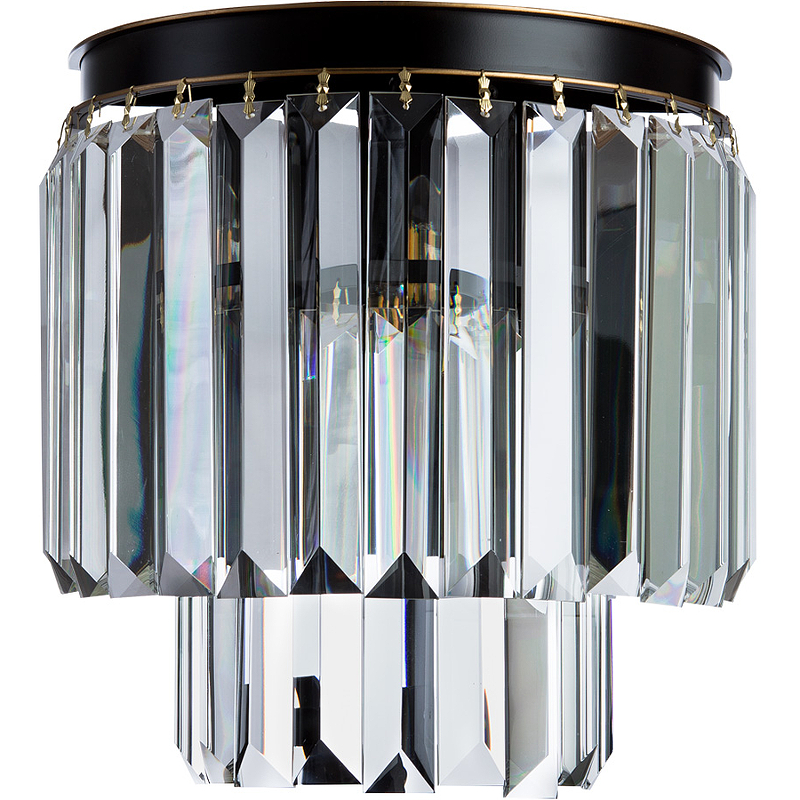 Настенный светильник Divinare Nova 3001/01 AP-2 Прозрачный Черный