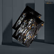 Настенный светильник Divinare Ophelia 7203/17 AP-2 Прозрачный Дымчатый Латунь-1