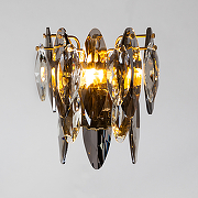 Настенный светильник Divinare Ophelia 7203/17 AP-2 Прозрачный Дымчатый Латунь-3