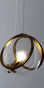Подвесной светильник Divinare Hazel 5015/17 SP-1 Прозрачный Латунь-3