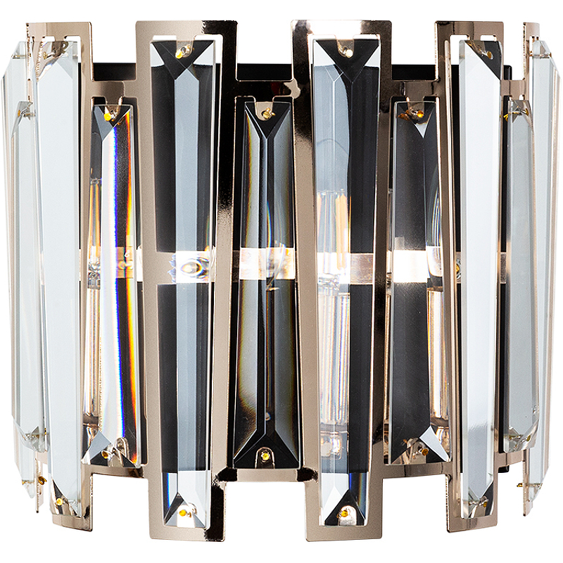 Настенный светильник Artelamp Amber A1028AP-2BK Прозрачный Золото Черный светильник g51147 2bk wt e14 2x5вт цвет чёрный