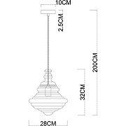 Подвесной светильник Divinare Maumee 5003/02 SP-1 Прозрачный Хром-4
