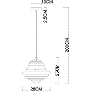 Подвесной светильник Divinare Maumee 5002/02 SP-1 Прозрачный Хром-4