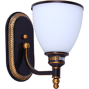 Настенный светильник Artelamp Bonito A9518AP-1BA Белый Античный черный