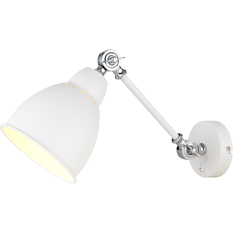 Настенный светильник Artelamp Braccio A2054AP-1WH Белый светильник настенный arte lamp a2054ap 1wh braccio