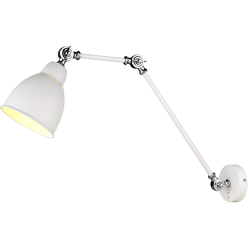 Настенный светильник Artelamp Braccio A2055AP-1WH Белый светильник настенный arte lamp a2055ap 1wh braccio