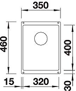 Кухонная мойка Blanco Subline 320-U 523407 Темная скала-5