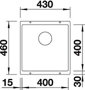 Кухонная мойка Blanco Subline 400-U 523428 Шампань-7