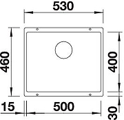 Кухонная мойка Blanco Subline 500-U 523438 Шампань-6