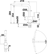 Смеситель для кухни Blanco Linus-S Silgranit 517621 Серый беж-4