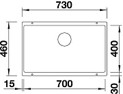 Кухонная мойка Blanco Subline 700-U 523444 Алюметаллик-12