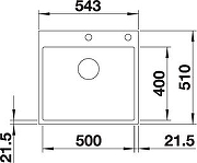 Кухонная мойка Blanco Subline 500-IF/A SteelFrame 524112 Белая-5