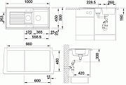 Кухонная мойка Blanco Zia 6S 514748 Антрацит-2