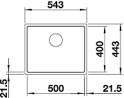 Кухонная мойка Blanco Subline 500-IF SteelFrame 524110 Белая-4