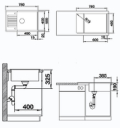 Кухонная мойка Blanco Zia XL 6 S Compact 523273 Антрацит-2