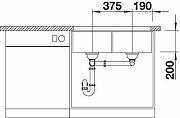 Кухонная мойка Blanco Subline 350/350-U 523574 Антрацит-5