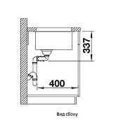 Кухонная мойка Blanco Subline 480/320-U 523585 Темная скала-4