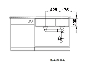 Кухонная мойка Blanco Subline 480/320-U 523585 Темная скала-5