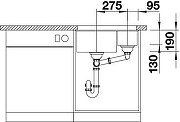 Кухонная мойка Blanco Subline 340/160-U L 523548 Антрацит-4