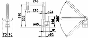 Смеситель для кухни Blanco Mili 525106 Антрацит Хром-1